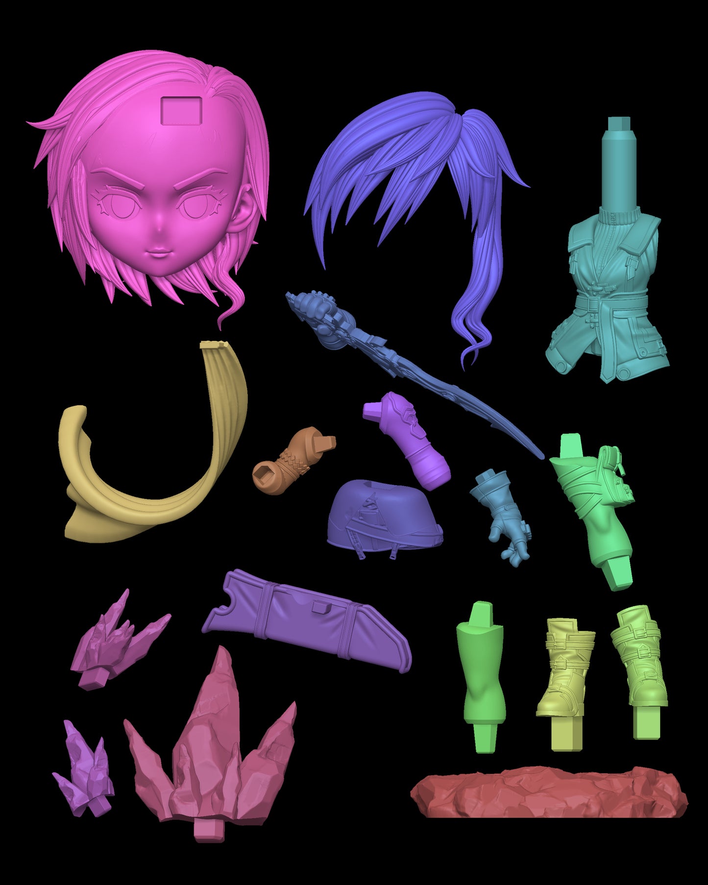0604 Lightning Chibi - STL 3D Print Files