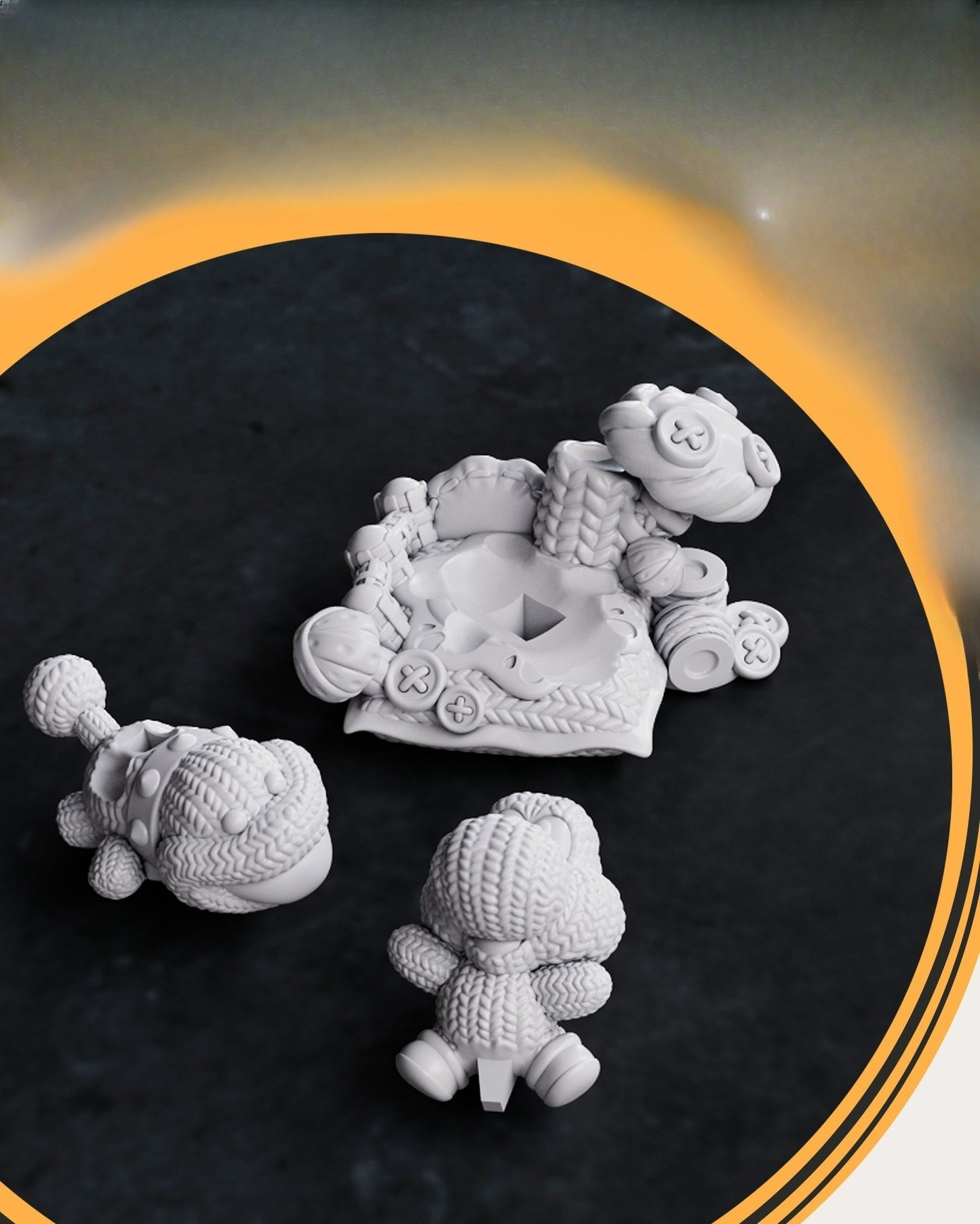 0027 Yoshi - Yoshi Woolly World - STL 3D Print Files