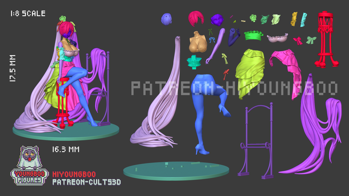 1899 Cinderella_NIKKE - STL 3D Print Files