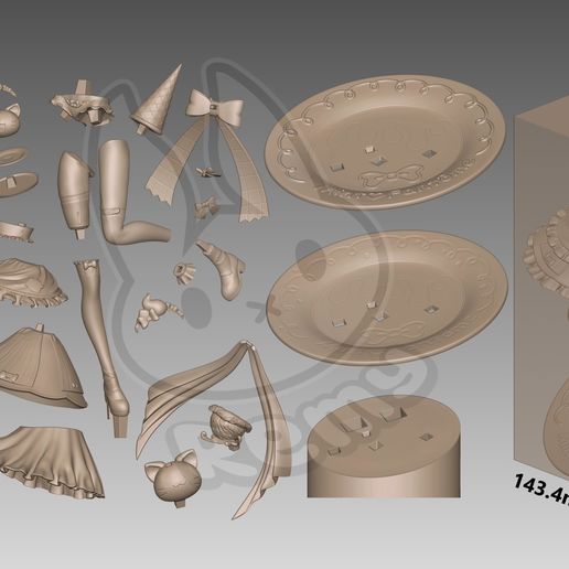 2194 Mint Fantôme_VTuber - STL 3D Print Files