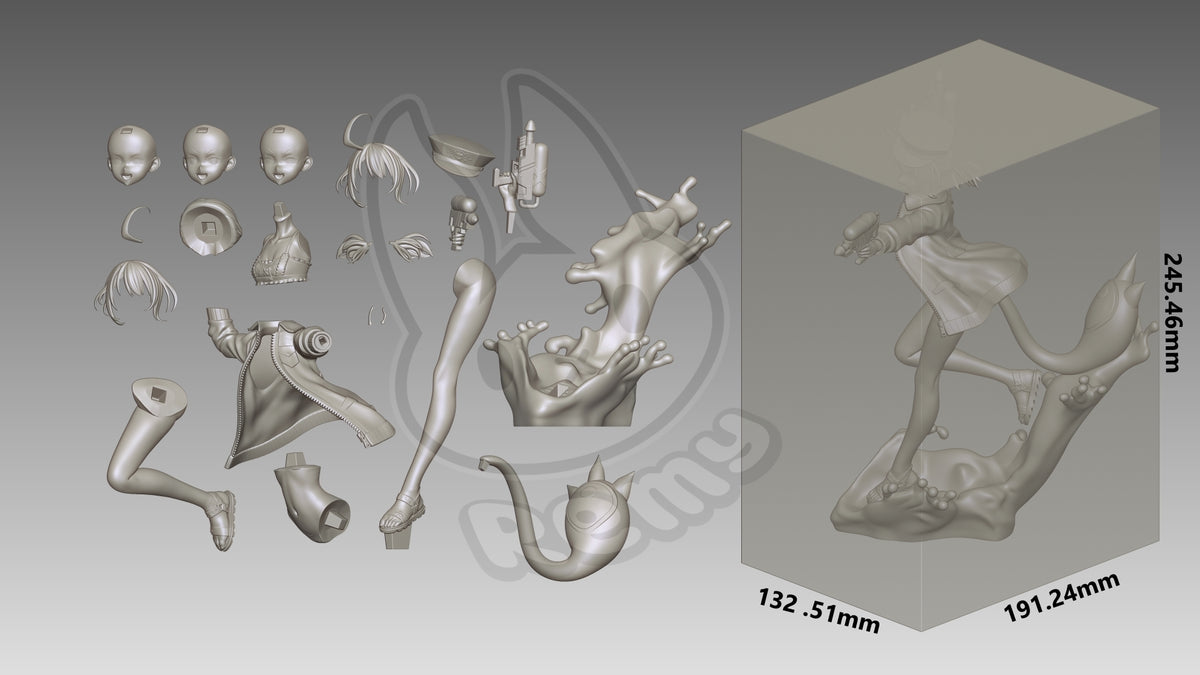 2036 VTuber_Gigi Murin - STL 3D Print Files