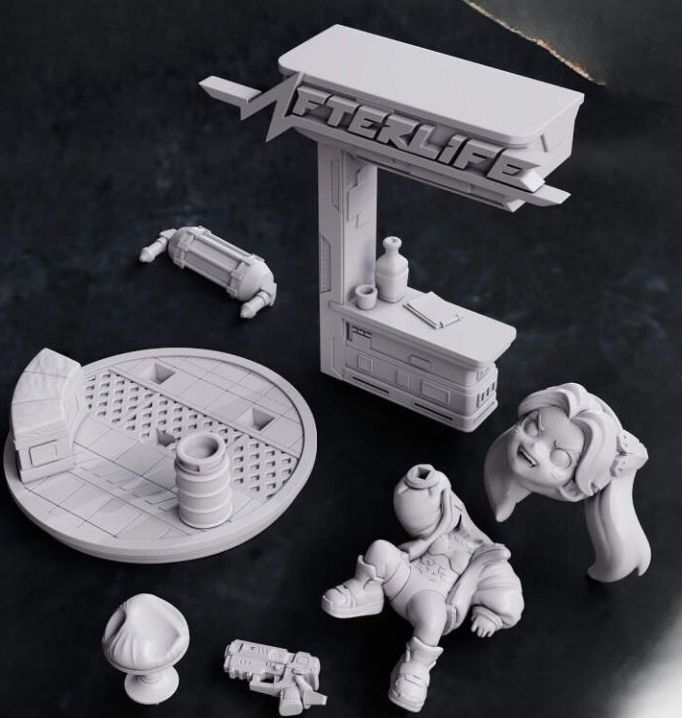 0155 Rebecca from Cyberpunk - STL 3D Print Files
