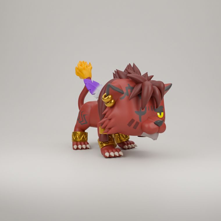 0130 Red XIII - STL 3D Print Files