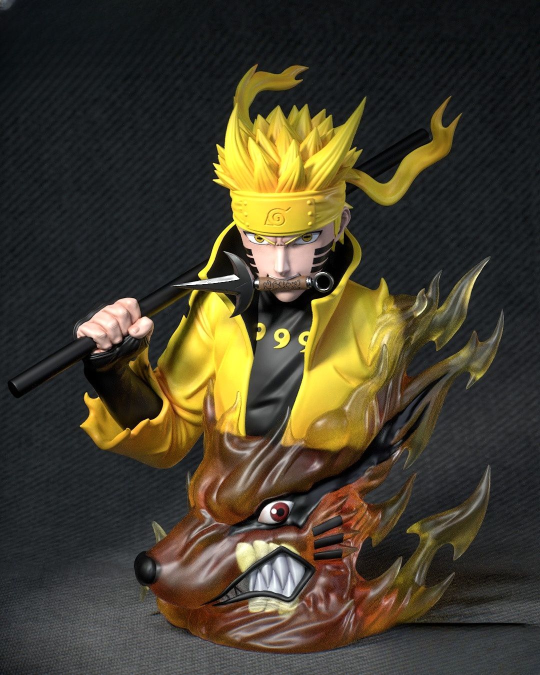 0217 Naruto Bust - STL 3D Print Files