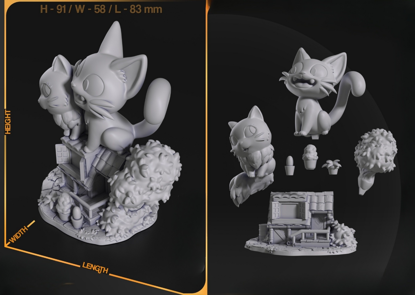 0001 Gigi Chibi - STL 3D Print Files