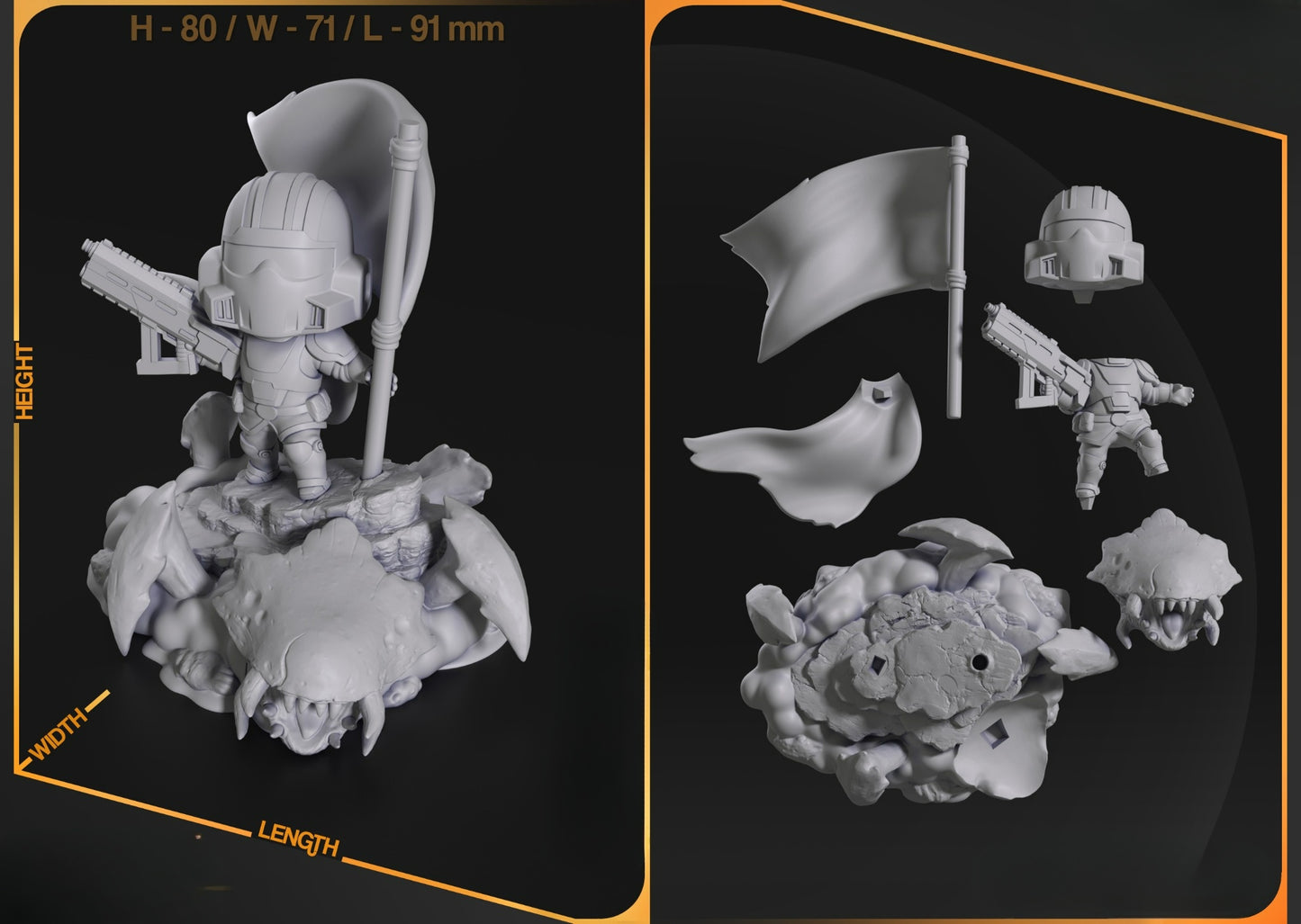 0026 Helldiver - STL 3D Print Files