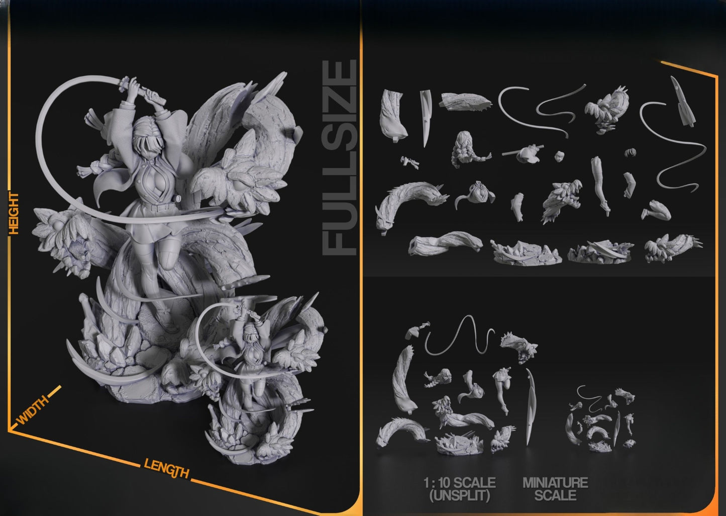 0346 Mitsuri Kanroji_Demon Slayer - STL 3D Print Files