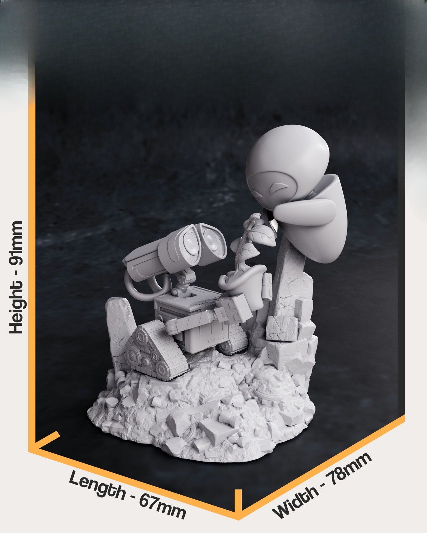 0098 Wall-e and Eve - STL 3D Print Files