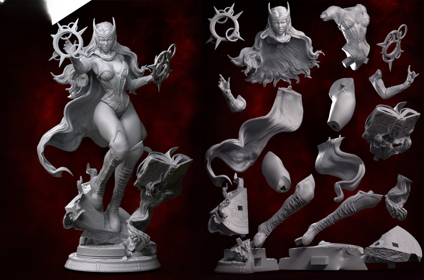 1001 Scarlet Witch_Marvel Comics - STL 3D Print Files