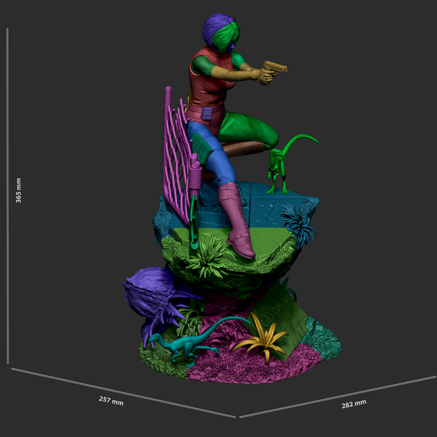 1632 Regina_Dino Crisis - STL 3D Print Files