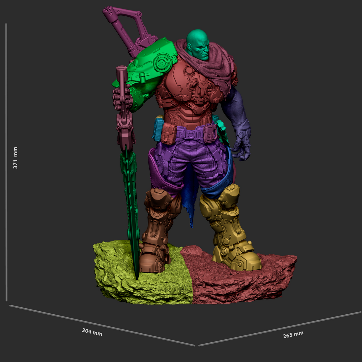 2178 Kurg_The Scourge of Beasts - STL 3D Print Files