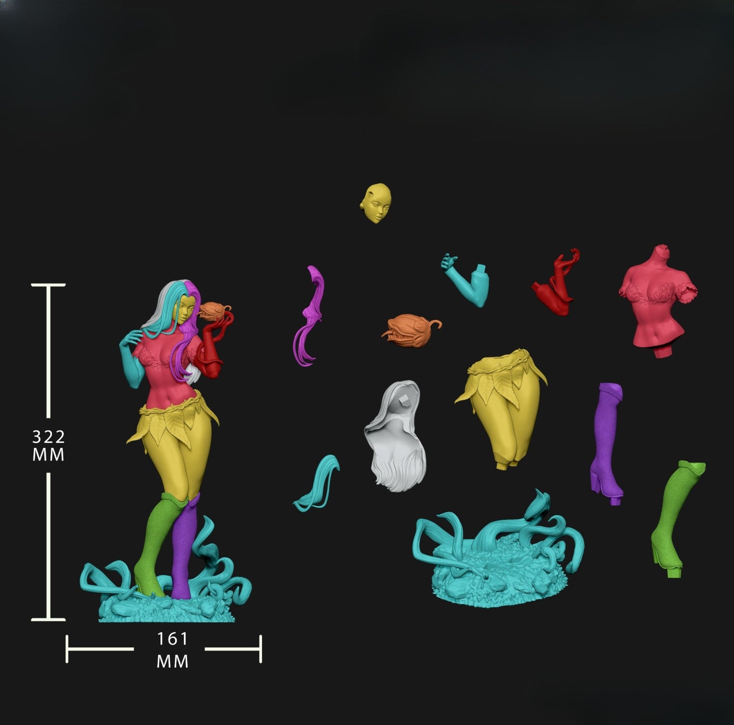 0417 Poison Ivy NSFW - STL 3D Print Files