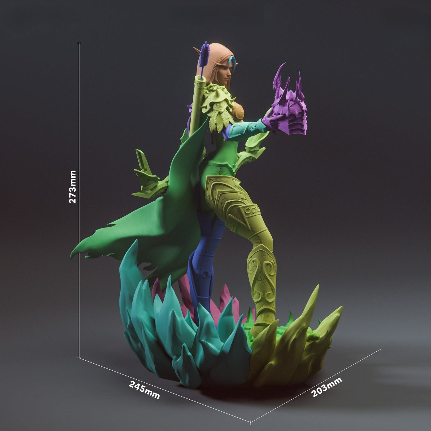 0635 Sylvanas Windrunner - World of Warcraft (3152) - STL 3D Print Files