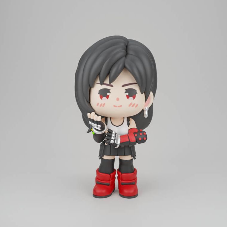 0132 Tifa Lockhart - STL 3D Print Files