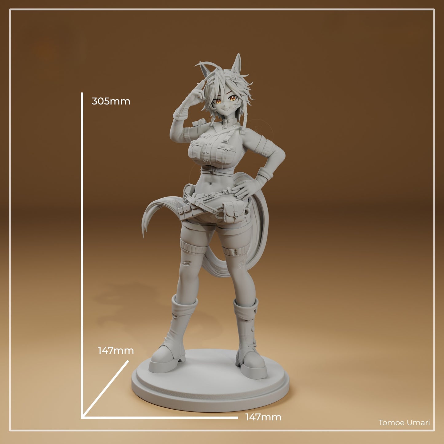 0838 Tomoe Umari_Vtuber - STL 3D Print Files