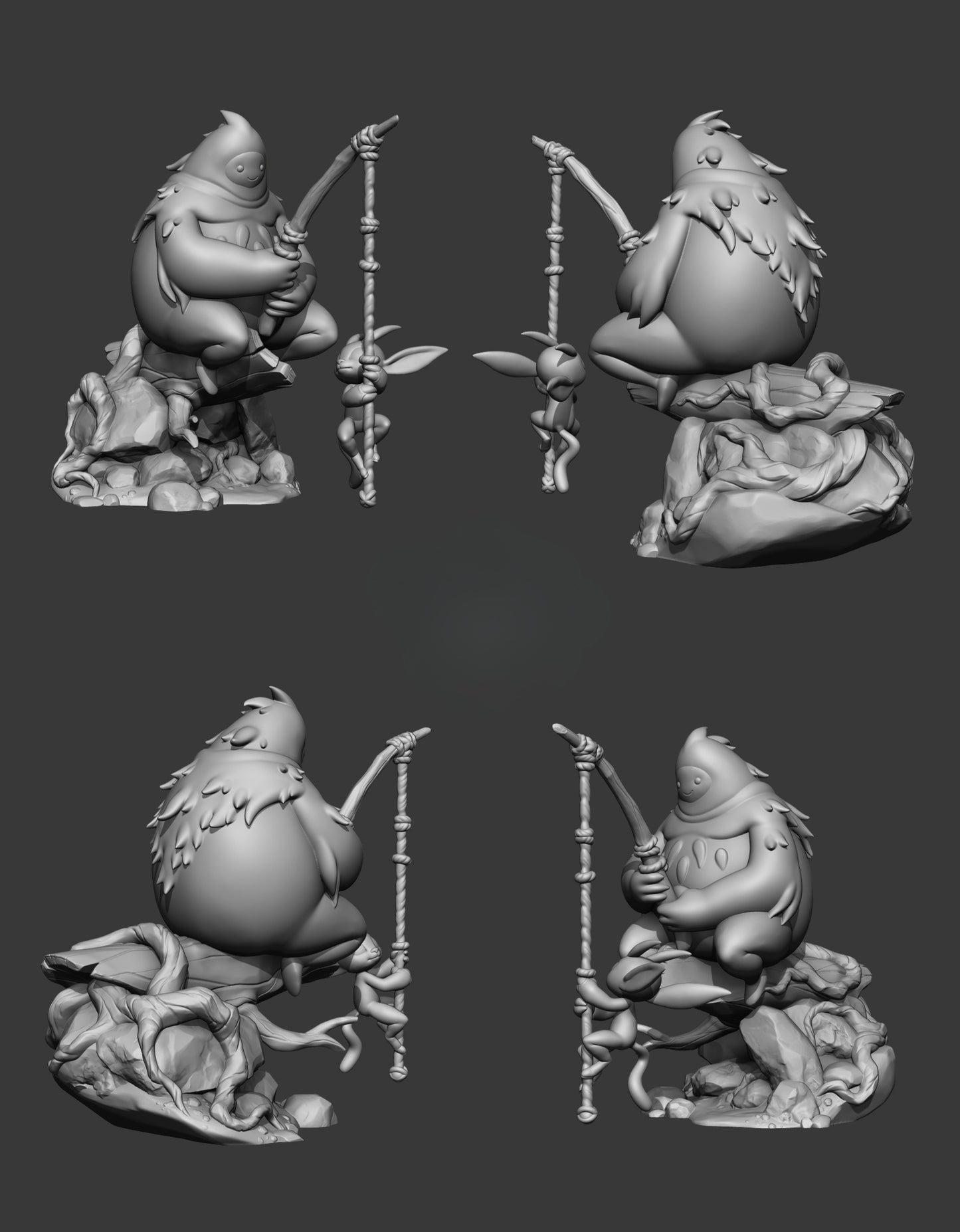 0025 Ori and Naru - Ori and the Blind Forest - STL 3D Print Files