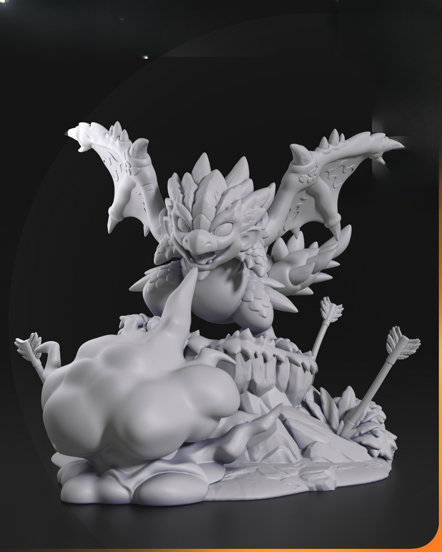 0055 Rathalos from Monster Hunter World - STL 3D Print Files