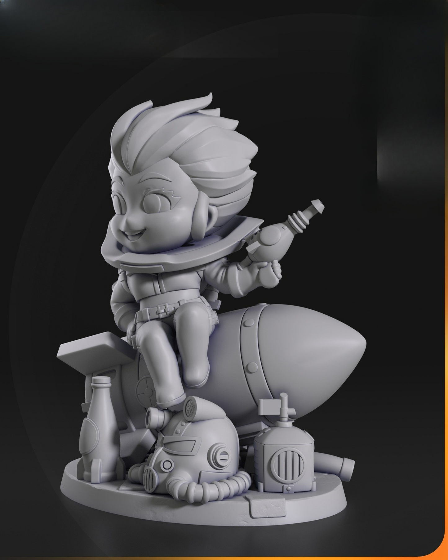 0031 Nuka Girl from Fallout 4 - STL 3D Print Files