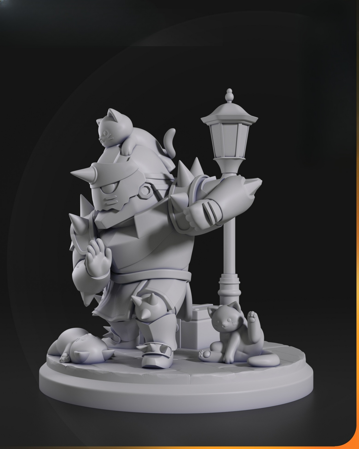 0034 Alphonse Elric from Full Metal Alchemist - STL 3D Print Files