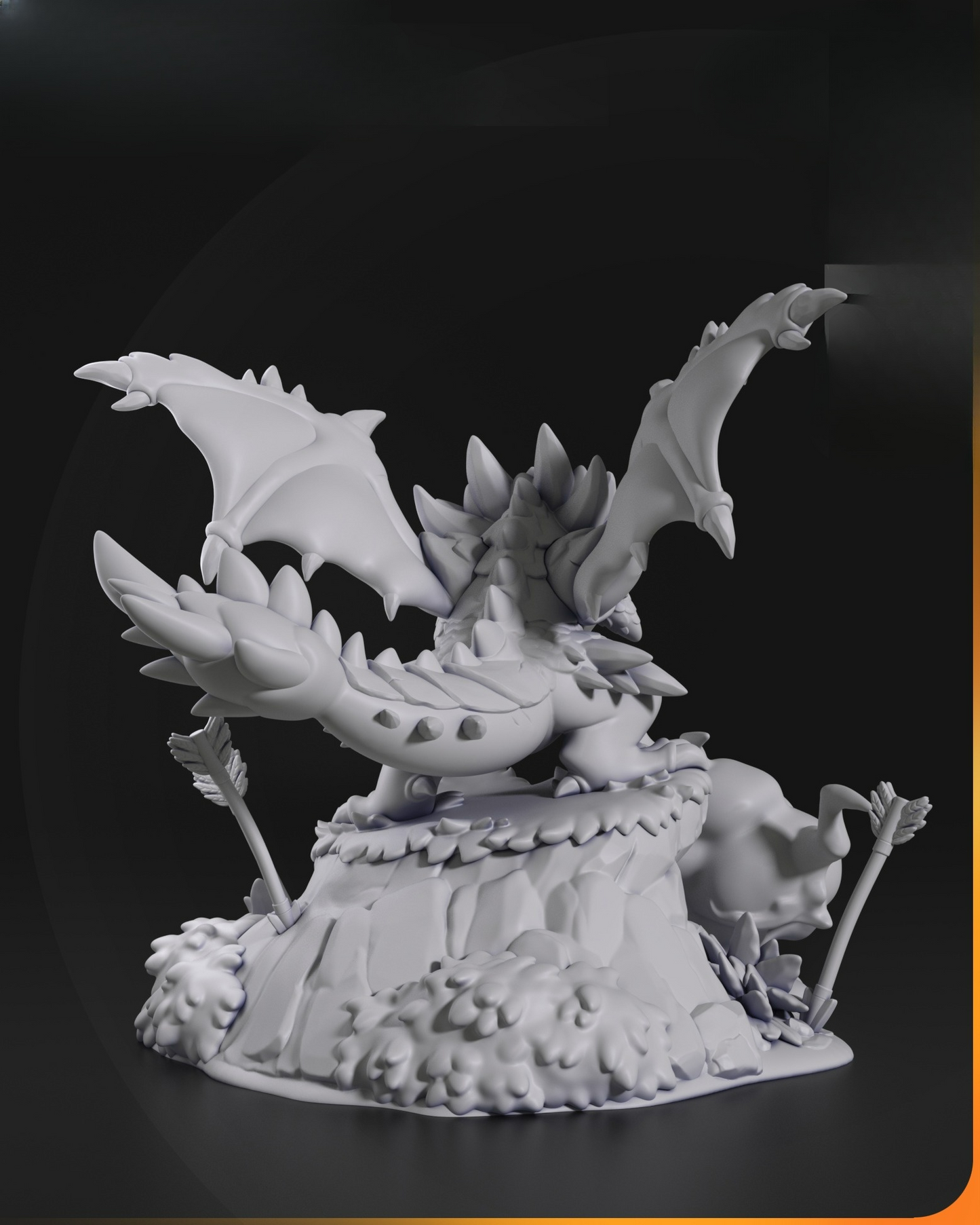 0055 Rathalos from Monster Hunter World - STL 3D Print Files