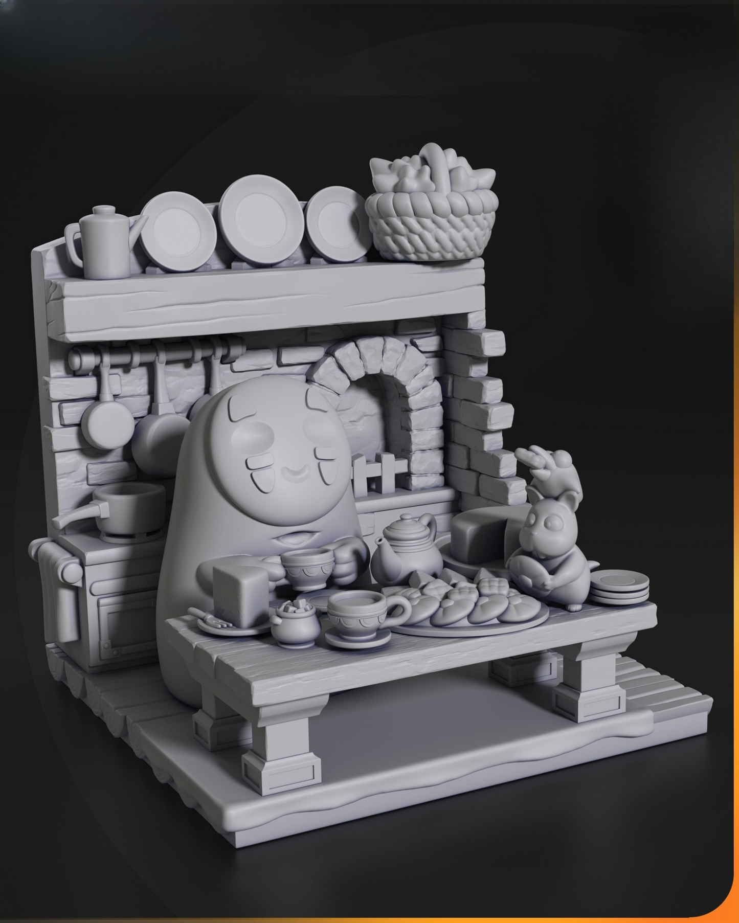 0038 No Face from Spirited Away - STL 3D Print Files