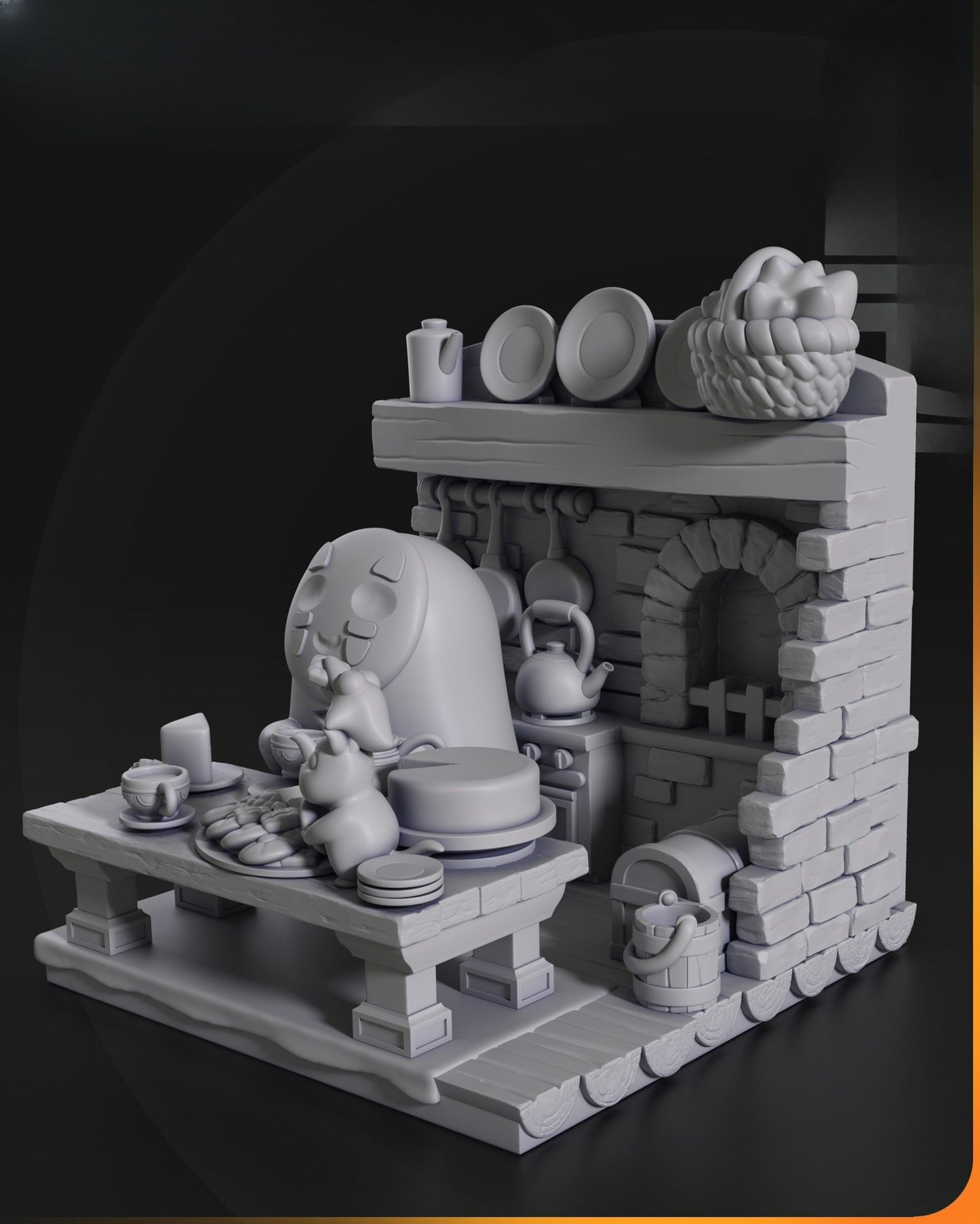 0038 No Face from Spirited Away - STL 3D Print Files