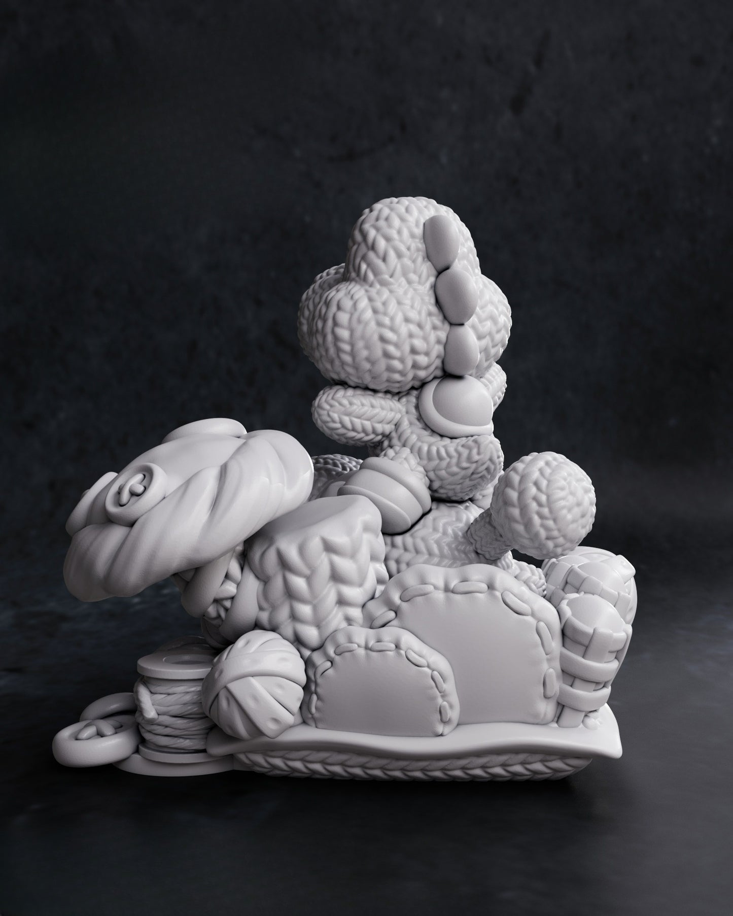 0027 Yoshi - Yoshi Woolly World - STL 3D Print Files