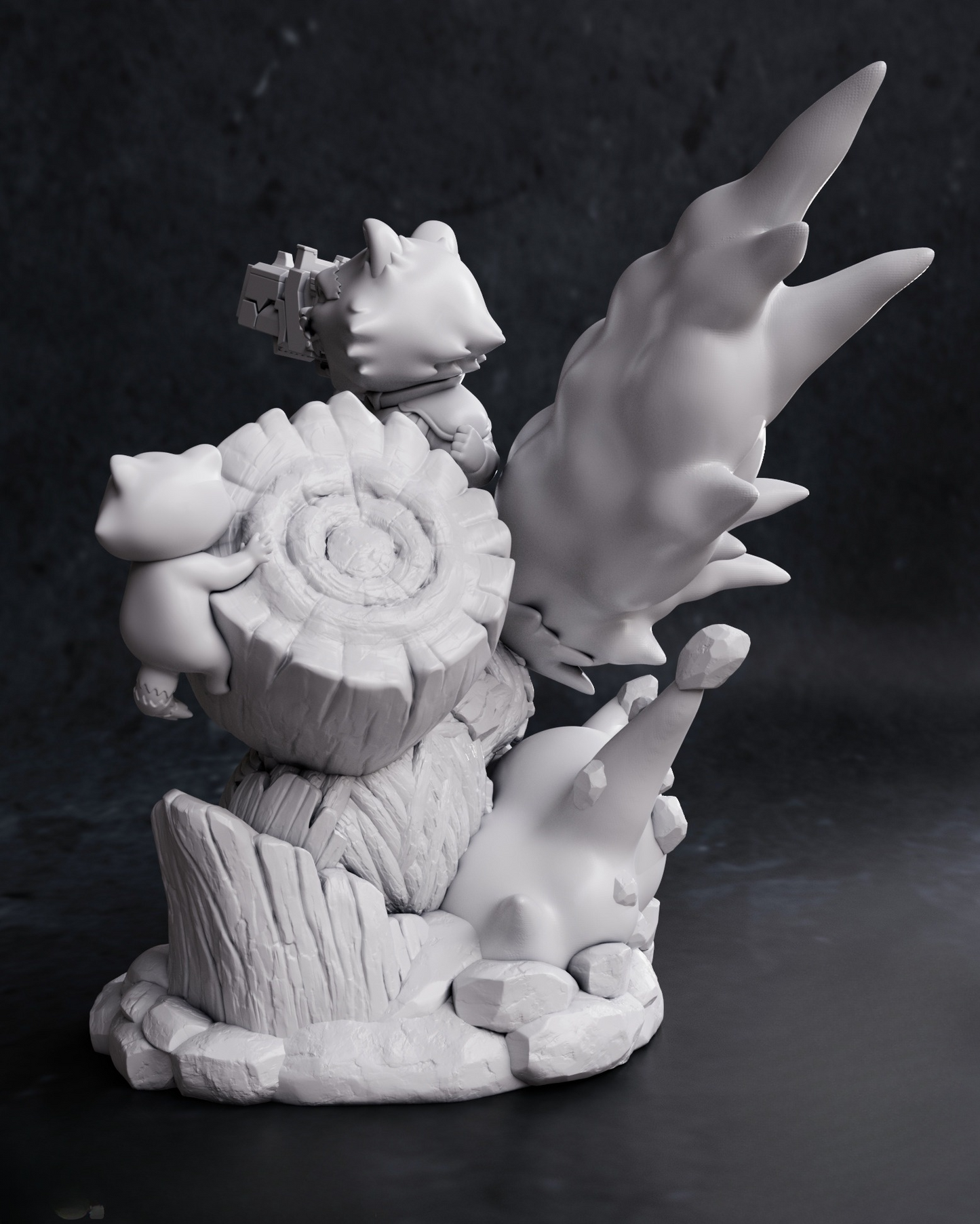 0076 Chibi Rocket from Guardians of the Galaxy - STL 3D Print Files