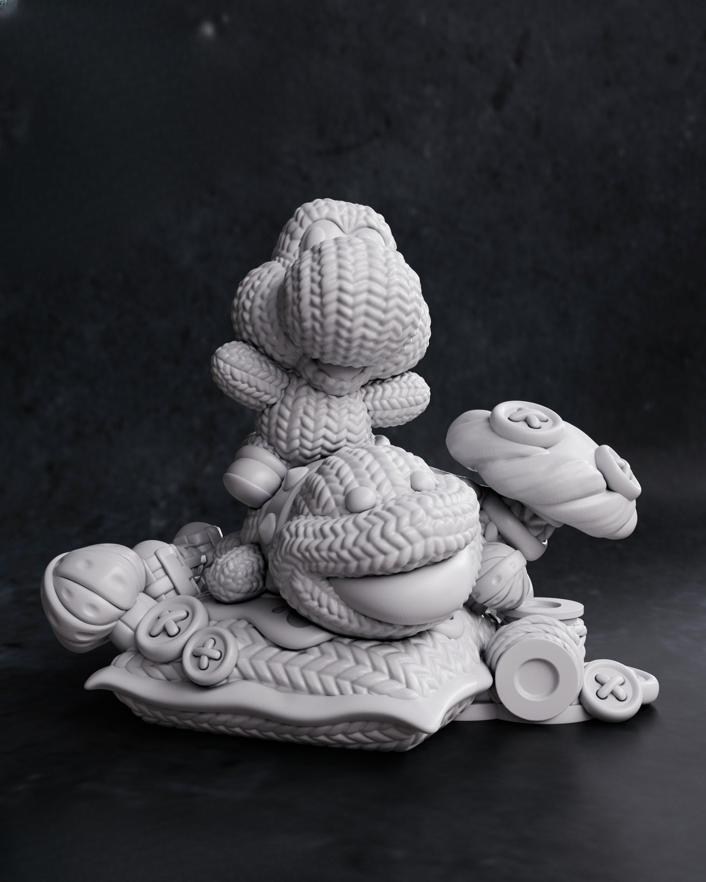 0027 Yoshi - Yoshi Woolly World - STL 3D Print Files