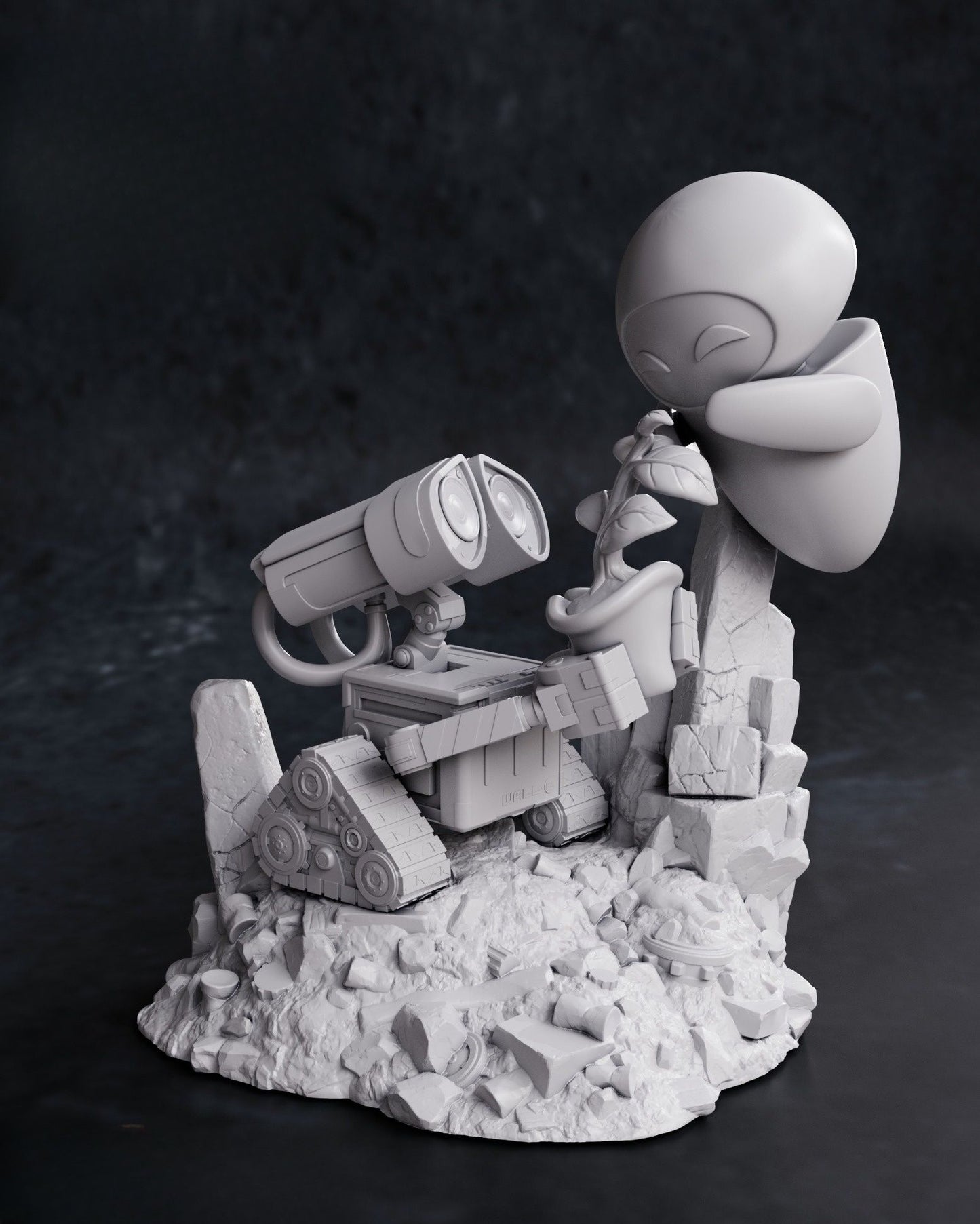 0098 Wall-e and Eve - STL 3D Print Files