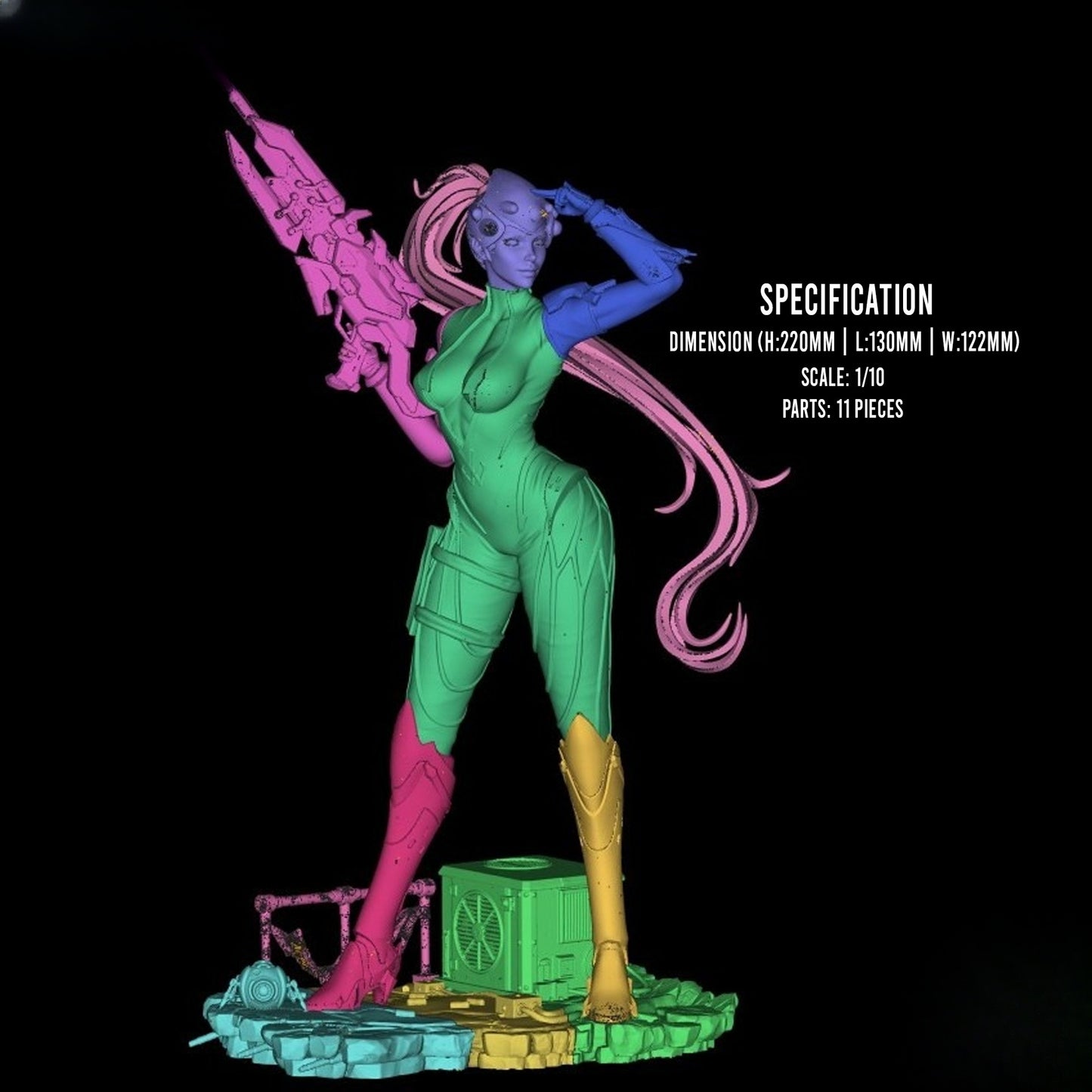 1312 Widowmaker_Overwatch - STL 3D Print Files