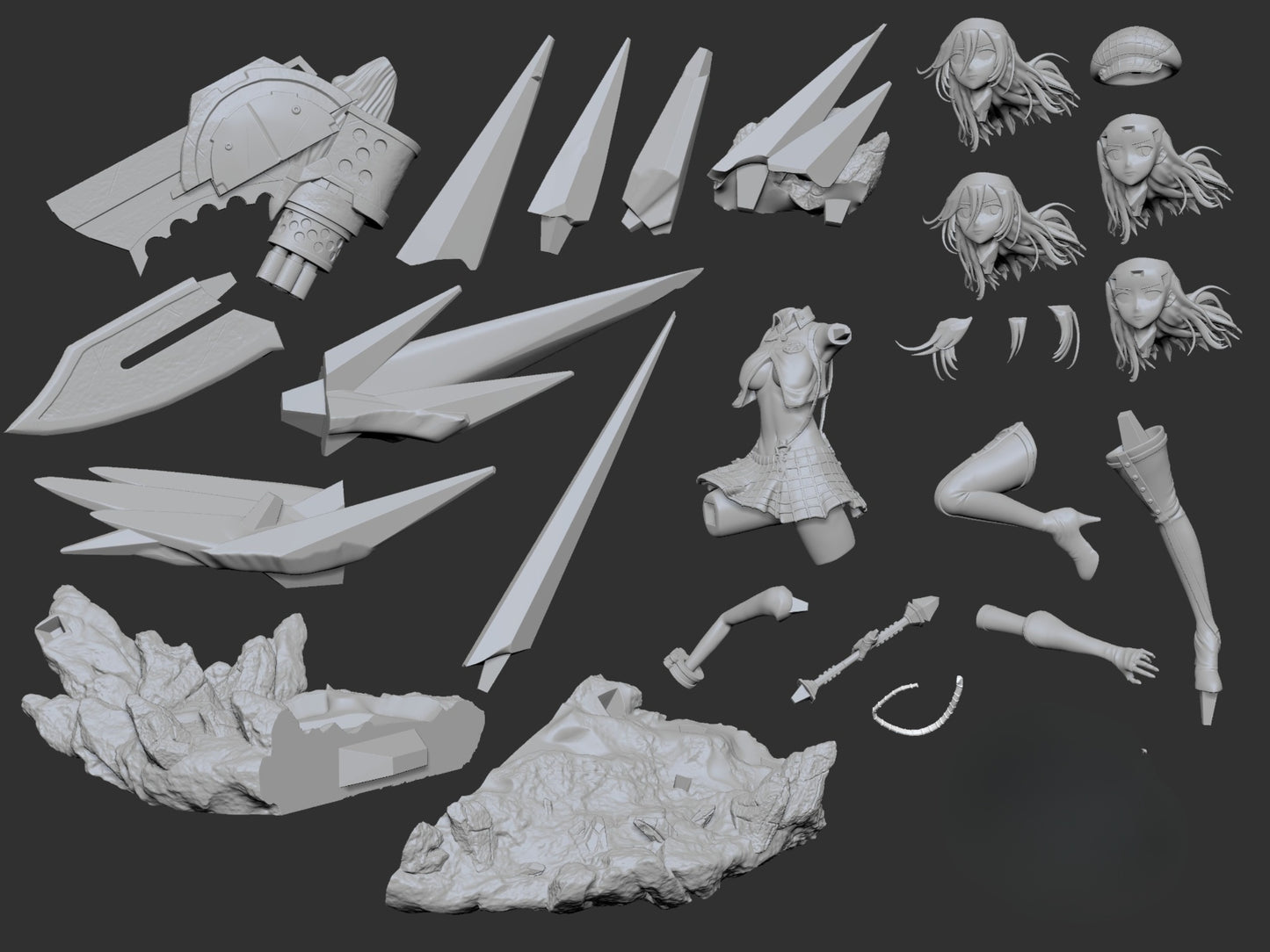 1061 Alisa Ilinichina Amiella_God Eater - STL 3D Print Files
