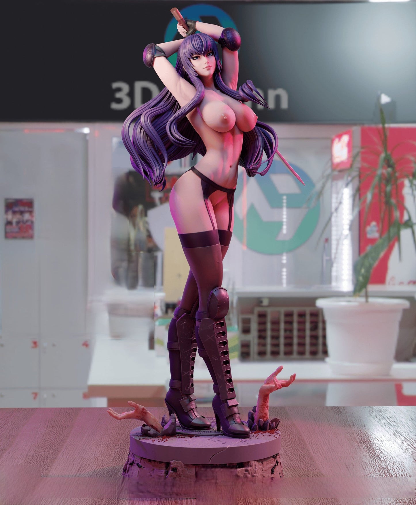 0176 Saeko Busujima NSFW - Highschool of the Dead - STL 3D Print Files