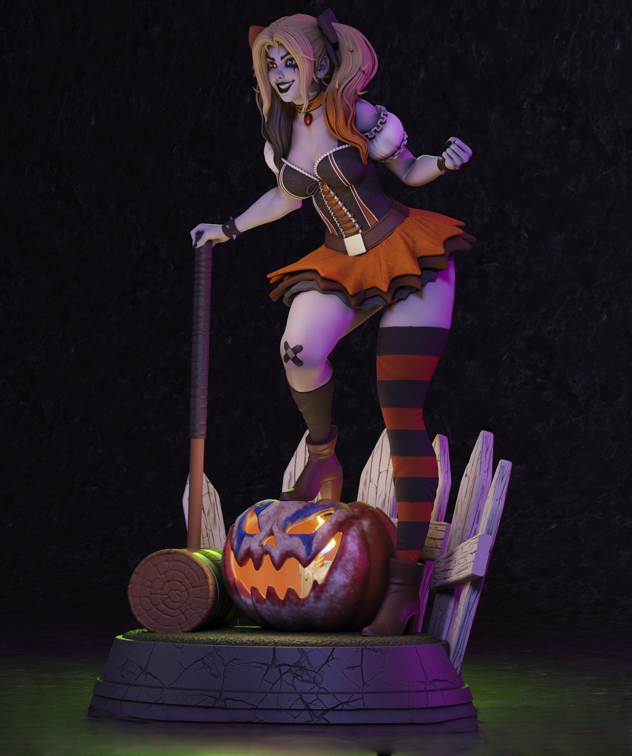 0733 Harley Quinn Halloween - DC Comics (1570) - STL 3D Print Files