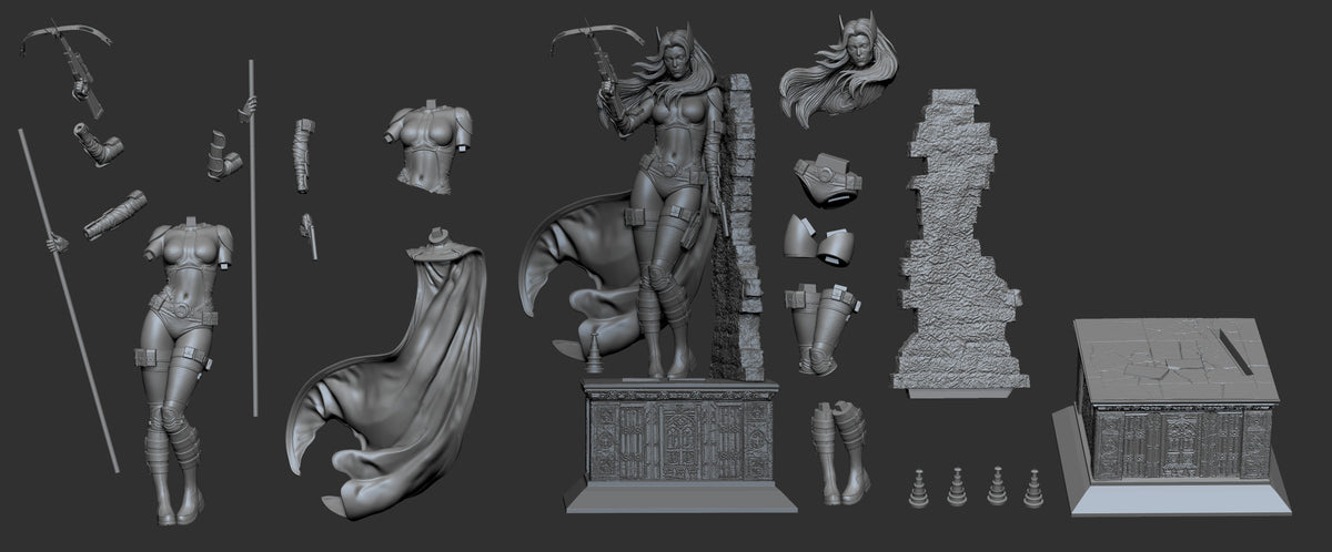 1819 Huntress_DC Comics - STL 3D Print Files
