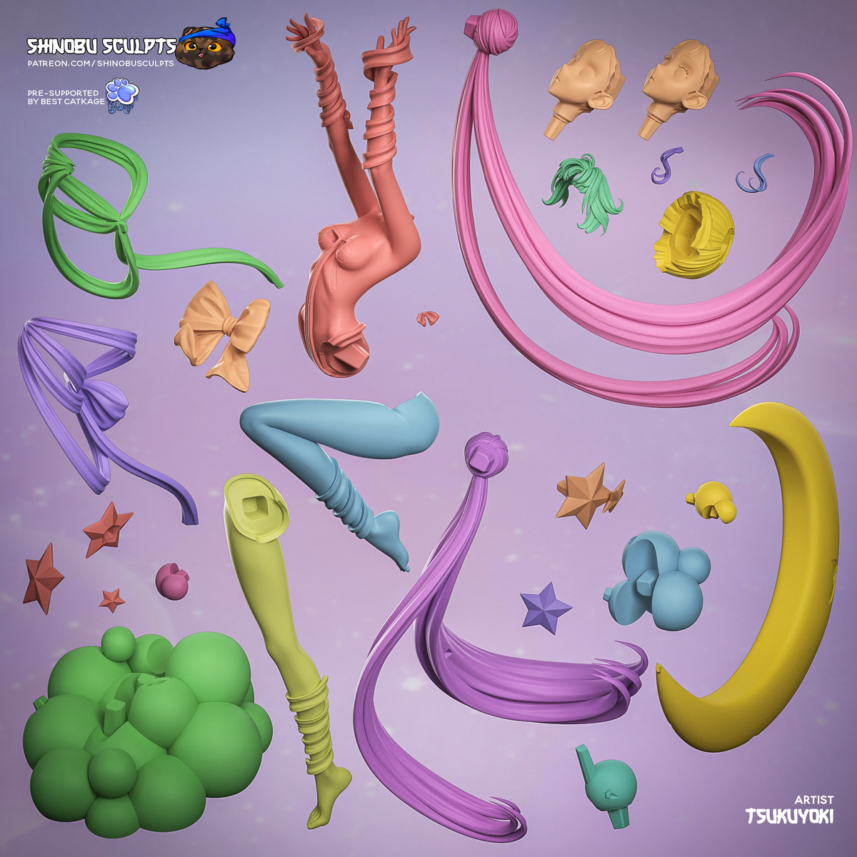 2045 Sailor Moon - STL 3D Print Files