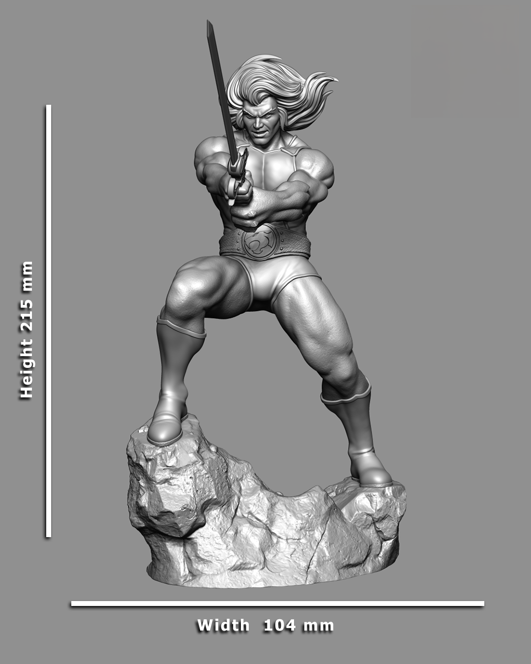 0709 Lion-O - ThunderCats (1416) - STL 3D Print Files