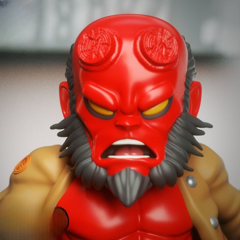 0103 Hellboy - STL 3D Print Files