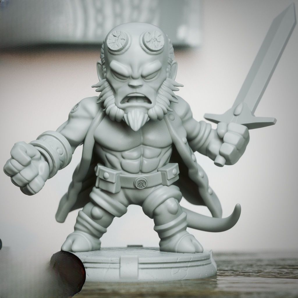 0103 Hellboy - STL 3D Print Files
