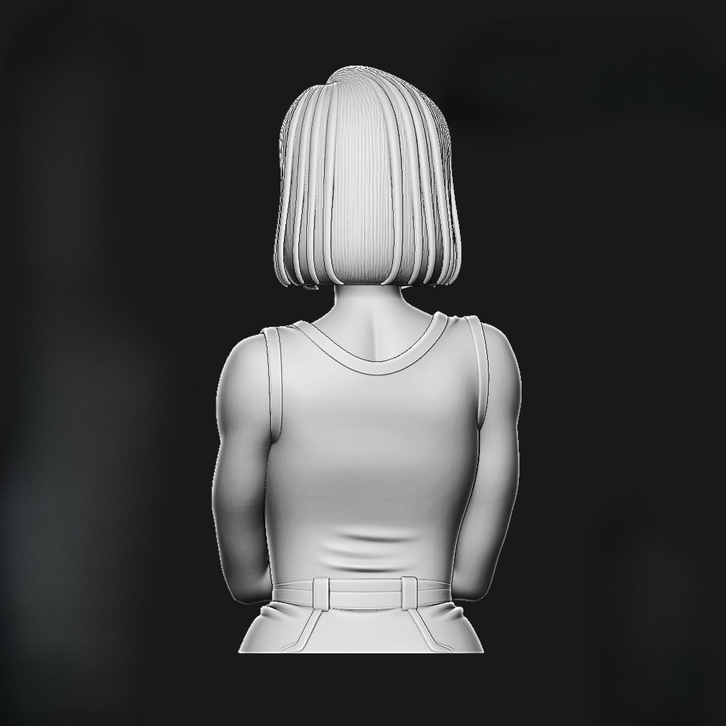 1456 Android18_Dragon BallZ BUST - STL 3D Print Files
