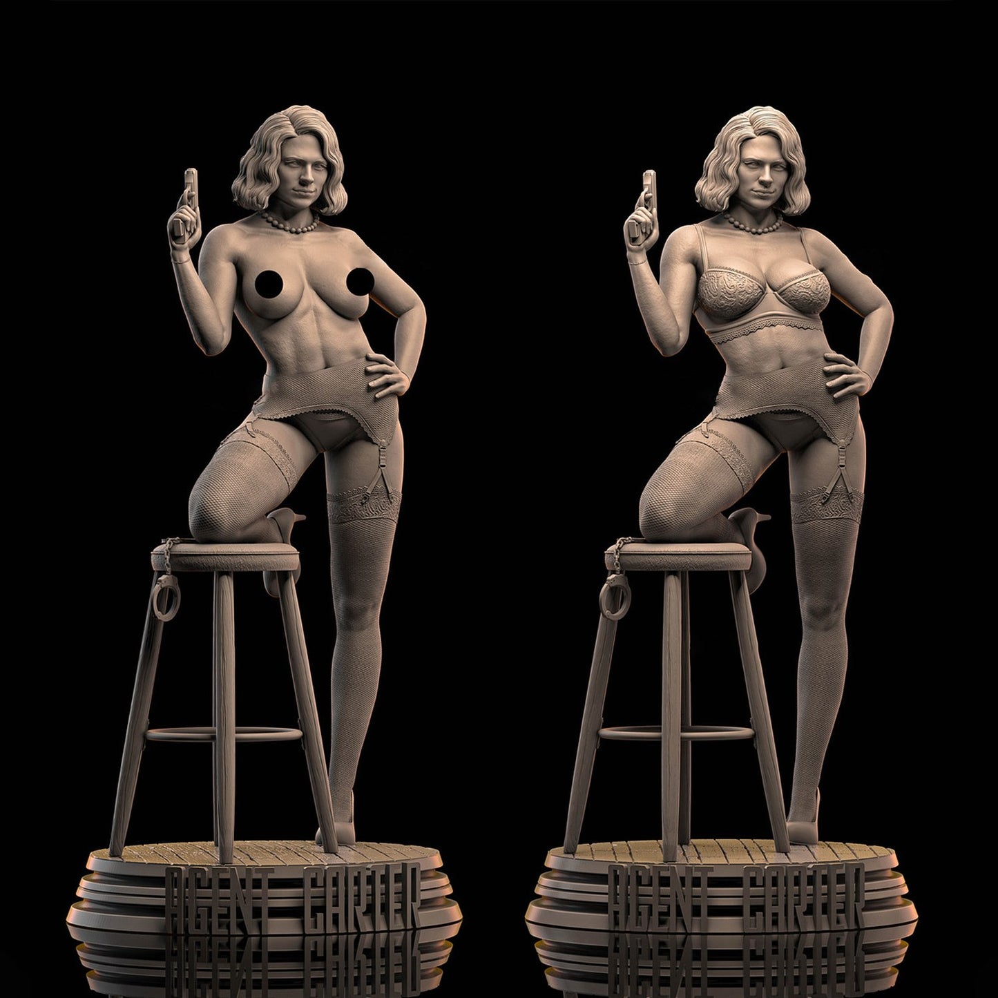 1154 Agent Carter_Marvel comics - STL 3D Print Files