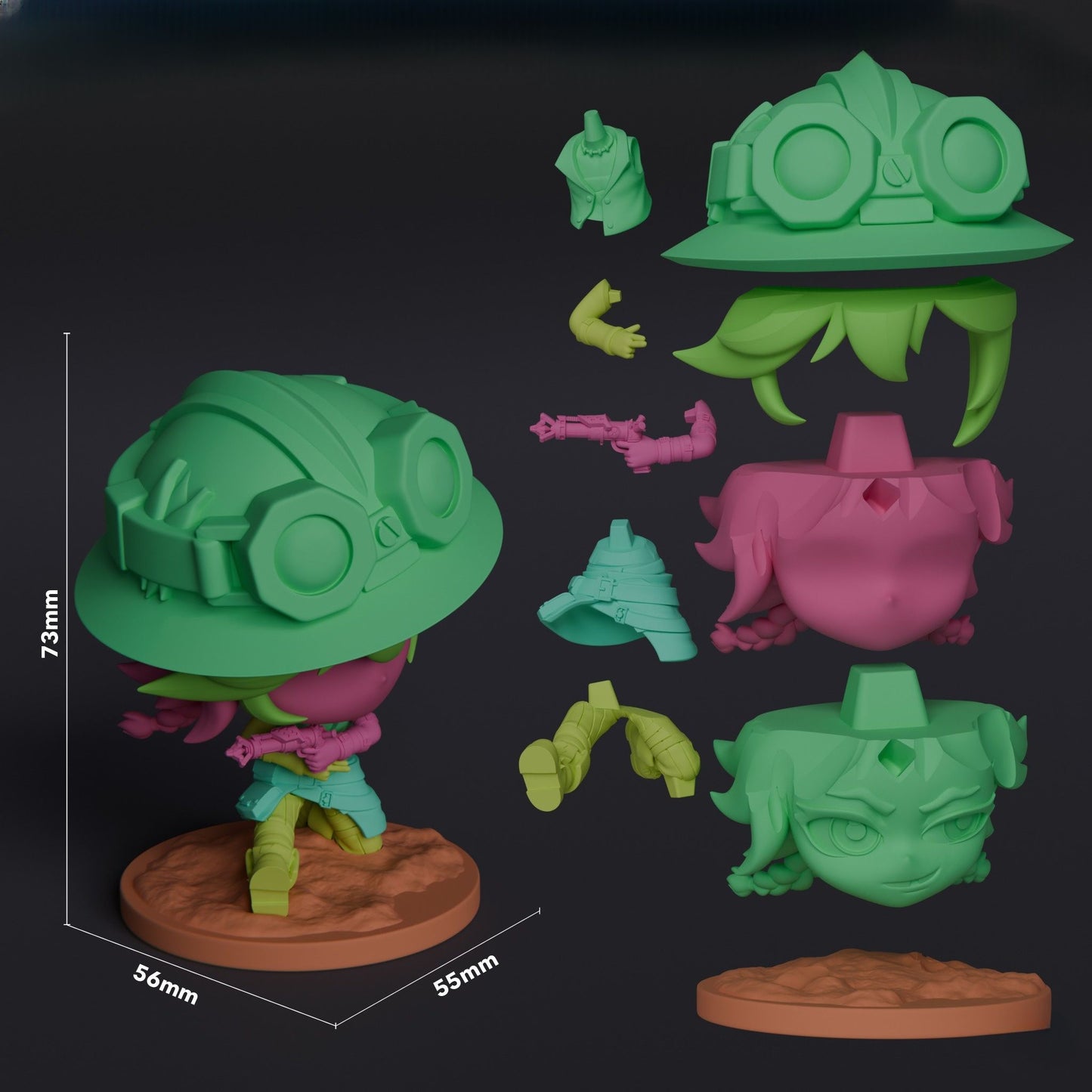 0036 Isha - STL 3D Print Files
