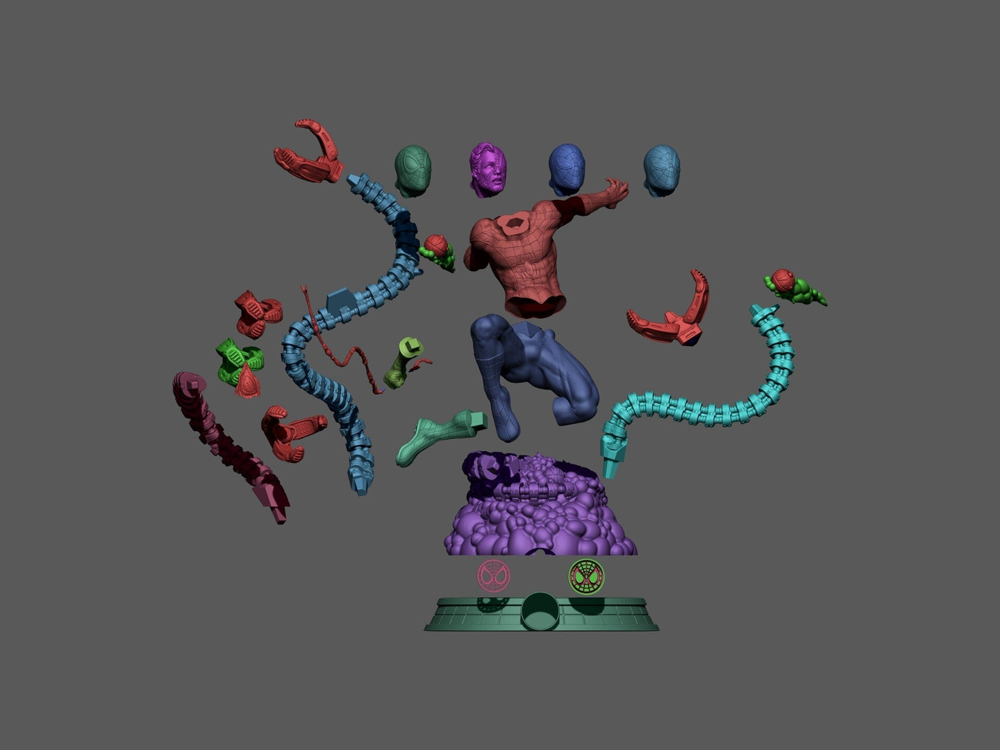 0527 Spider-man - Marvel comics (1384) - STL 3D Print Files