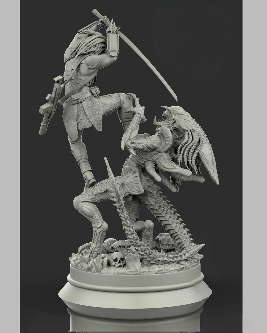 1814 Machiko Noguchi_the Aliens vs. Predator - STL 3D Print Files