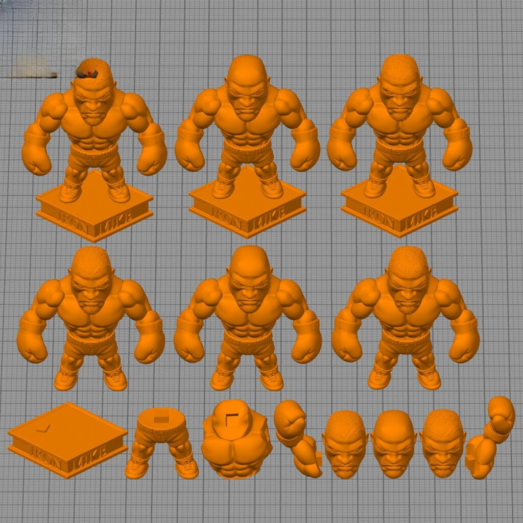 0089 Mike Tyson Chibi - STL 3D Print Files