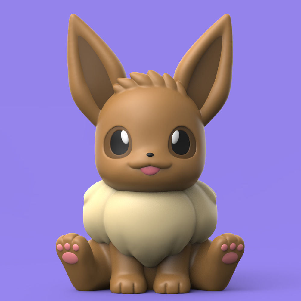 0004 Chibi Eevee Family - Pokemon - STL 3D Print Files