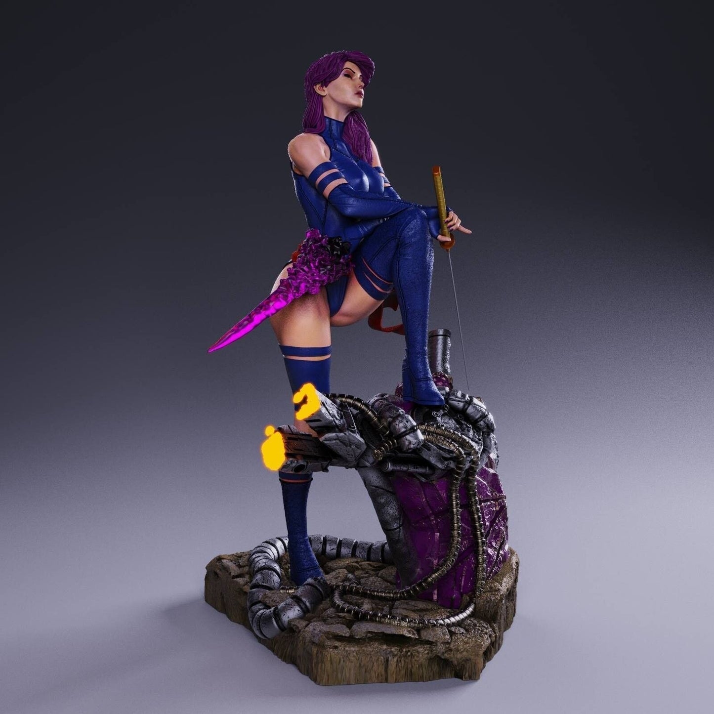 0126 Psylocke - X-men (1532) - STL 3D Print Files