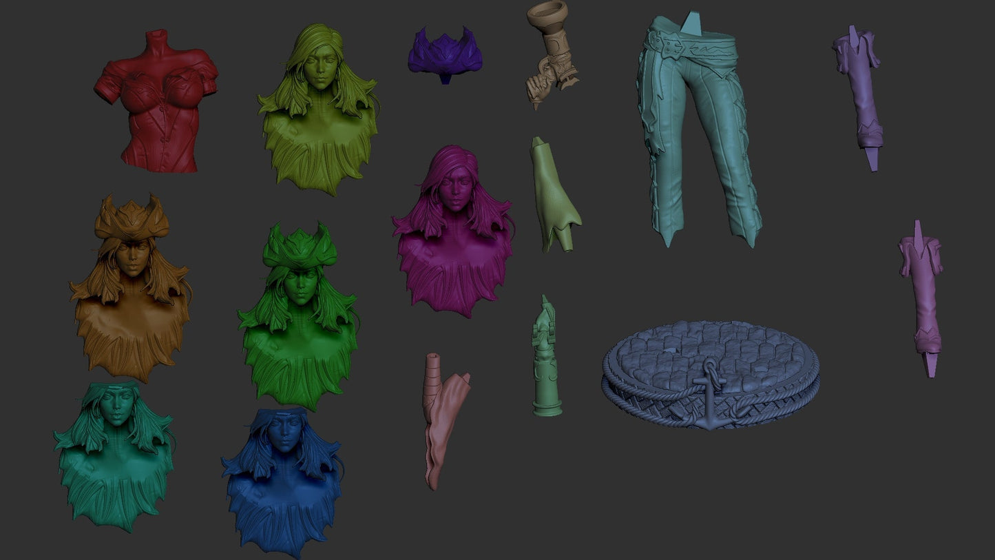 0793 Miss Fortune NSFW - League of Legends - STL 3D Print Files