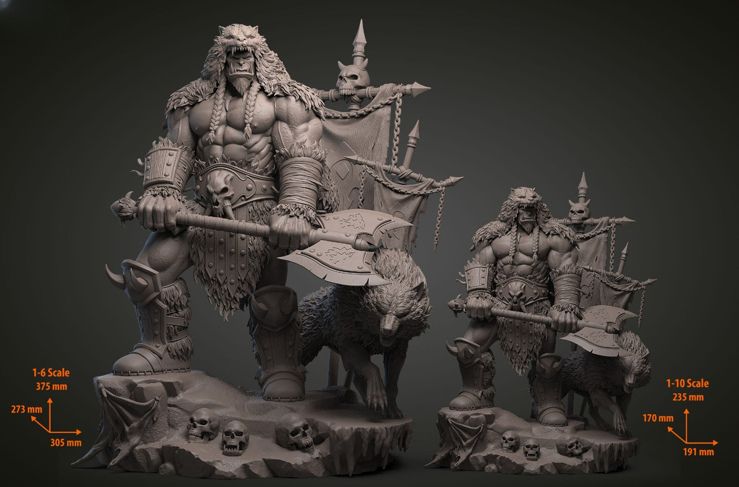 1235 Durotan_World of Warcraft - STL 3D Print File