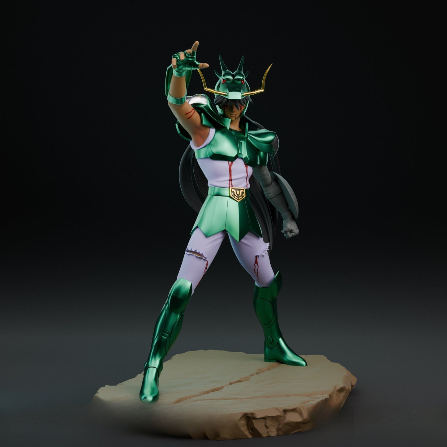 1054 Dragon Shiryu_Saint Seiya - STL 3D Print Files
